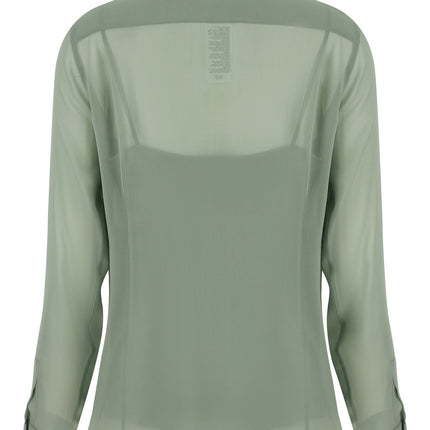 Max Mara Bicolor Silk Blouse