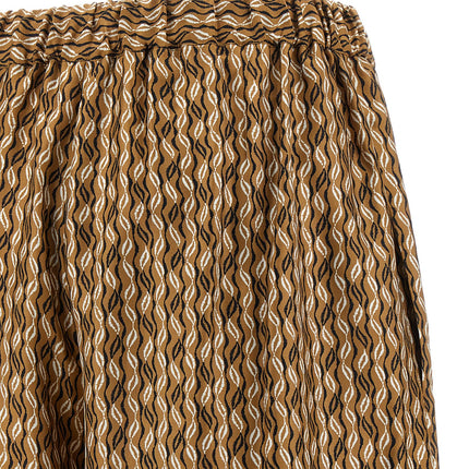 Max Mara Brown Silk Casual Pants