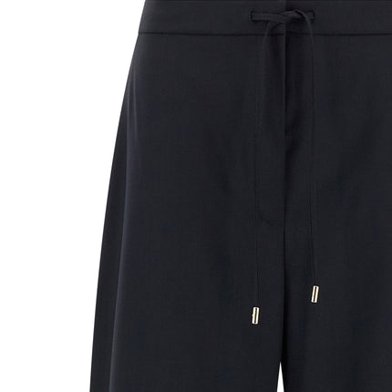 Max Mara Blue Virgin Wool Casual Pants