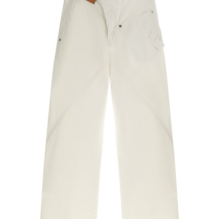 J.W.Anderson White Cotton Jeans Denim