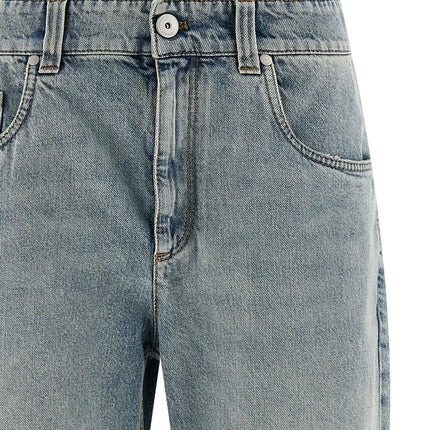 Brunello Cucinelli Blue Cotton Straight-Leg Jeans