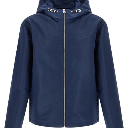 Givenchy Blue Polyester Shell Jacket