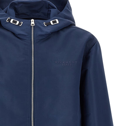 Givenchy Blue Polyester Shell Jacket