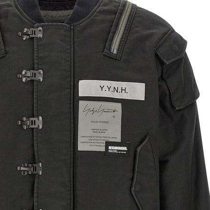 Yohji Yamamoto Black Cotton Bomber