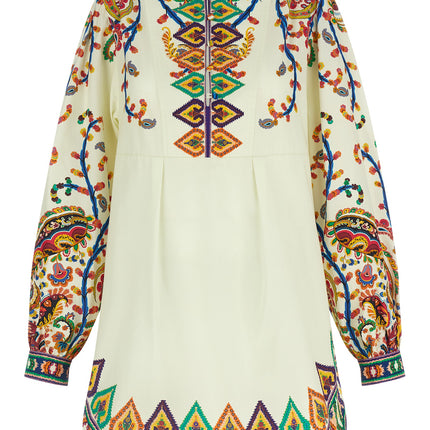 Etro Multicolor Cotton Short Dress