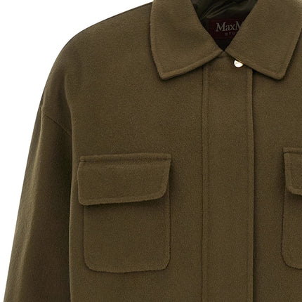 Max Mara Bicolor Virgin Wool Coat