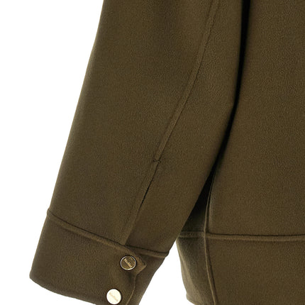 Max Mara Bicolor Virgin Wool Coat