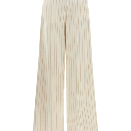 Max Mara White Cotton Casual Pants