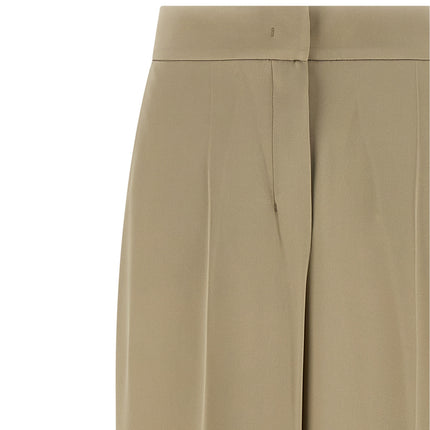 Max Mara Beige Silk Dress Pants