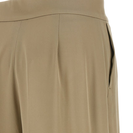 Max Mara Beige Silk Dress Pants