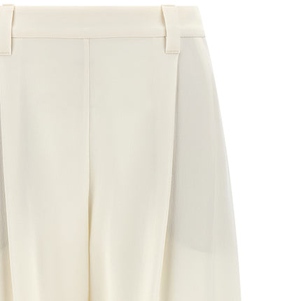 Brunello Cucinelli Beige Viscose Casual Pants