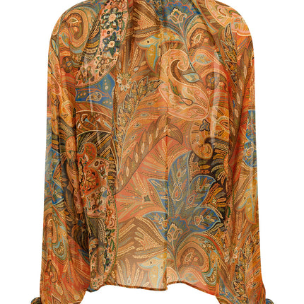 Etro Multicolor Silk Blouse
