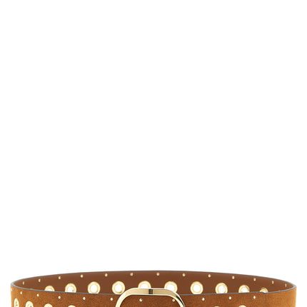 PINKO Brown Lamb Leather Regular Belt