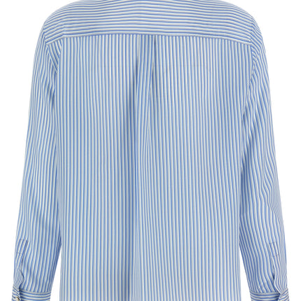 Max Mara Blue Silk Blouse