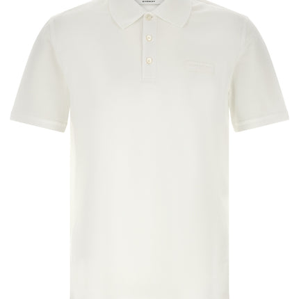 Givenchy White Cotton Polo Shirt
