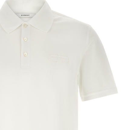 Givenchy White Cotton Polo Shirt