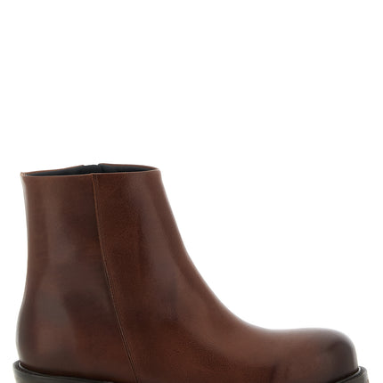 SÉFR Brown Calfskin Ankle Boots