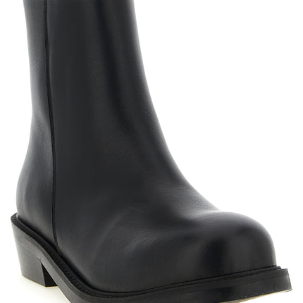 SÉFR Black Calfskin Ankle Boots