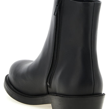 SÉFR Black Calfskin Ankle Boots