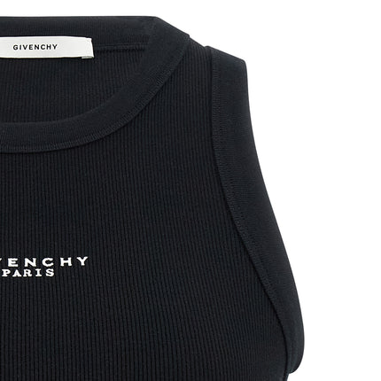 Givenchy Black Cotton Sleeveles T-Shirt