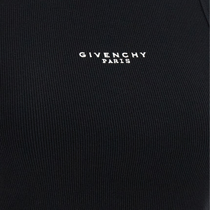 Givenchy Black Cotton Sleeveles T-Shirt