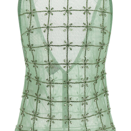 PINKO Bicolor Polyester Tank Tops