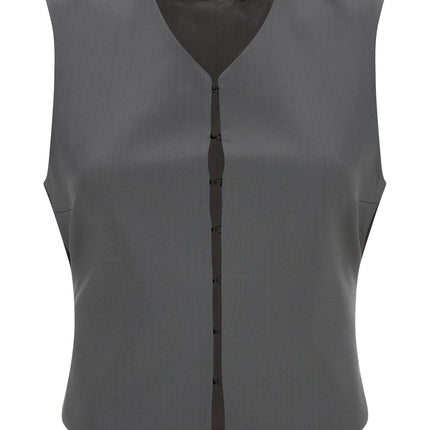 Armarium Gray Virgin Wool Sleeveless Jacket