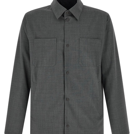 Herno Gray Polyester Full-Length Jacket