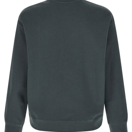 Maison Kitsuné Blue Organic Cotton Sweatshirt