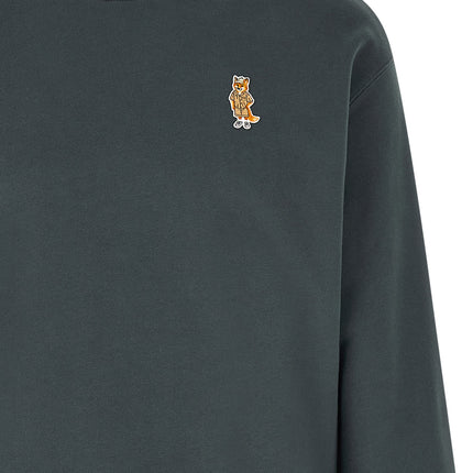 Maison Kitsuné Blue Organic Cotton Sweatshirt