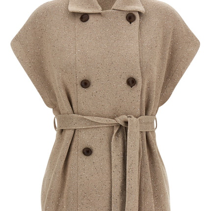 Brunello Cucinelli Beige Cotton Cardigan