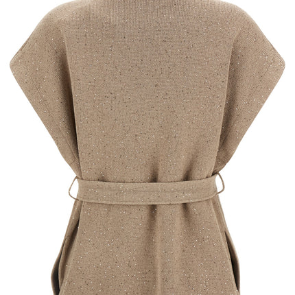 Brunello Cucinelli Beige Cotton Cardigan
