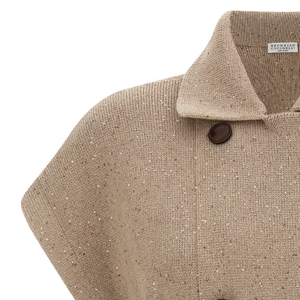 Brunello Cucinelli Beige Cotton Cardigan