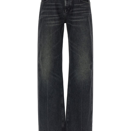 Armarium Black Cotton Straight-Leg Jeans