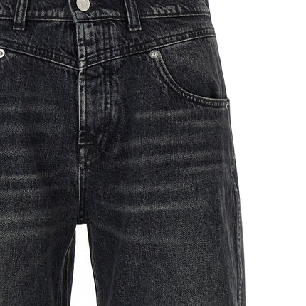 Armarium Black Cotton Straight-Leg Jeans