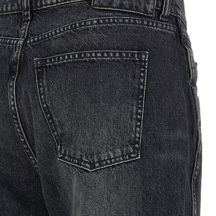 Armarium Black Cotton Straight-Leg Jeans