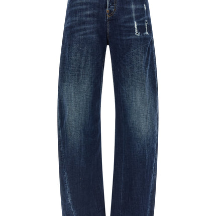 Dsquared² Blue Cotton Relaxed Fit Jeans