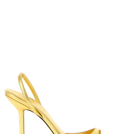 Armarium Gold Lambskin Stiletto Heel Sandals