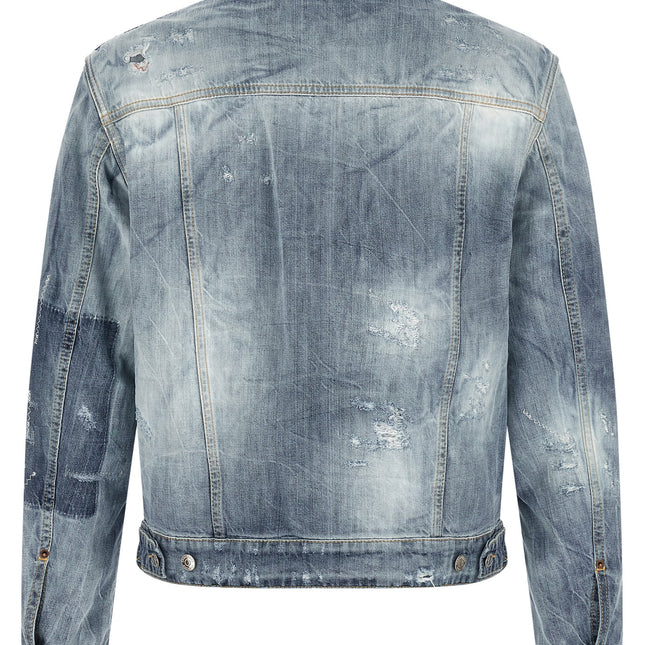 Dsquared² Blue Cotton Denim Jacket