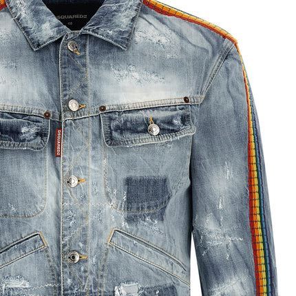 Dsquared² Blue Cotton Denim Jacket
