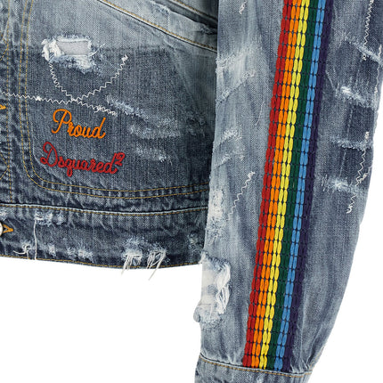 Dsquared² Blue Cotton Denim Jacket