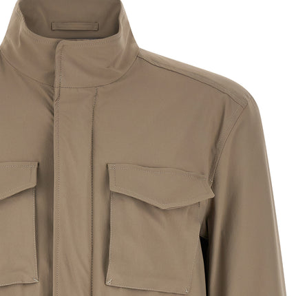 Herno Beige Polyamide Full-Length Jacket