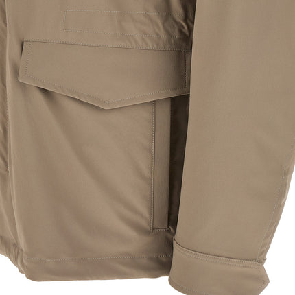 Herno Beige Polyamide Full-Length Jacket