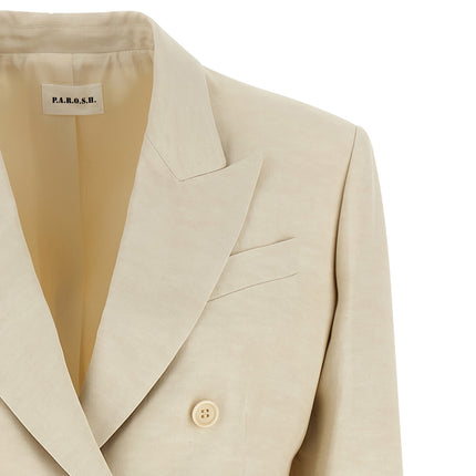 P.A.R.O.S.H. Beige Viscose Blazer