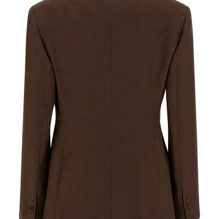 P.A.R.O.S.H. Brown Viscose Blazer
