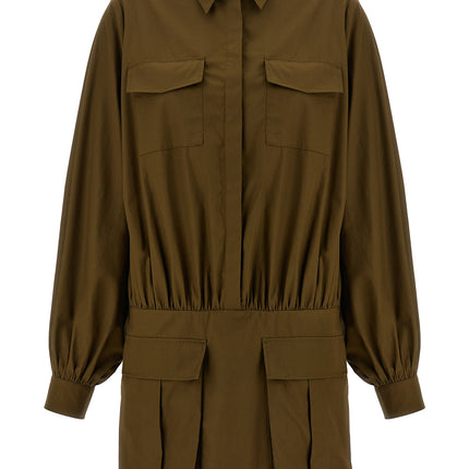 7 For All Mankind Brown Cotton Short Dress