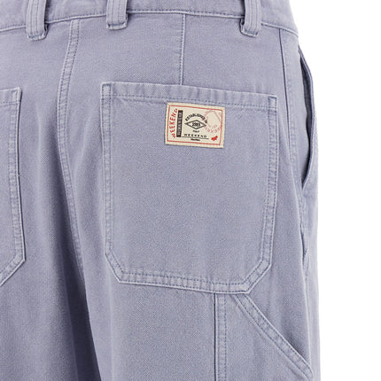 Max Mara Purple Cotton Casual Pants