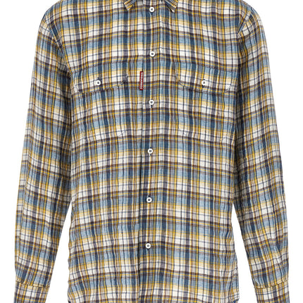 Dsquared² Multicolor Linen Blouse