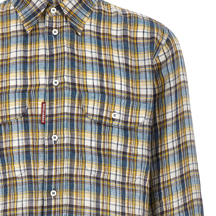 Dsquared² Multicolor Linen Blouse
