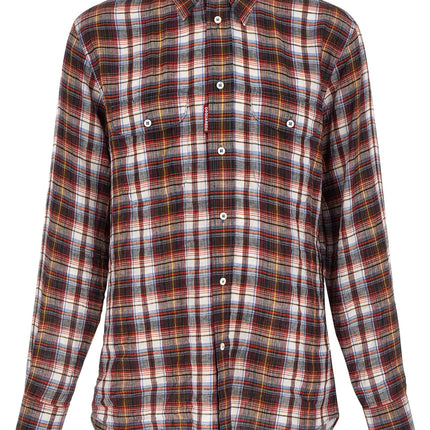 Dsquared² Multicolor Linen Blouse